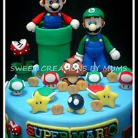 Mario Bro. Themed Cake 