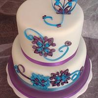 Cake with Quilled Design