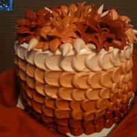 Good bye summer.... Hello fall... ombre cake