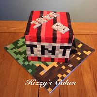 Minecraft TNT Block Cake - Decorated Cake by K Cakes - CakesDecor