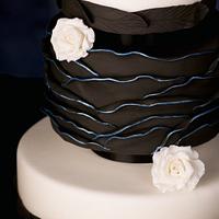 Gothic inspired wedding cake for Cake Central Magazine