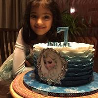 Elegant Elsa Cake - Decorated Cake by YumZee_Cuppycakes - CakesDecor
