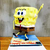 SpongeBob defying cake