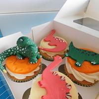 Dino cupcakes 
