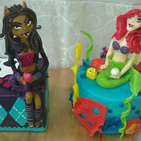 Mermaid Ariel cake