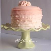 Ombre pink mini cake