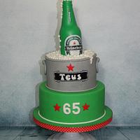 Heineken beer cake
