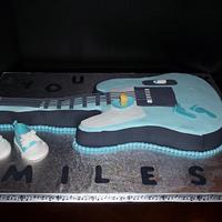 Rockin Guitar Baby Shower Cake