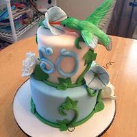 Hummingbird Birthday Cake