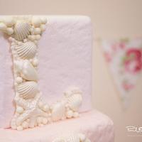 Seashell Love Wedding Cake