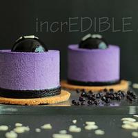 My Passion on MODERNIST PASTRY ART- Blueberry Cheesecake