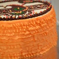 Henna Ruffle Cake