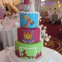 Two  side wedding cake