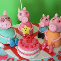 peppa pig cake