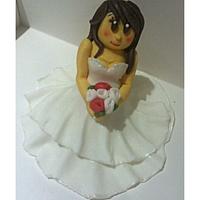 Wedding Cake Bride Topper
