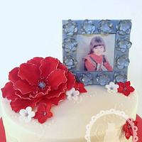 Photo frame cake