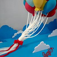 Balloons cake.