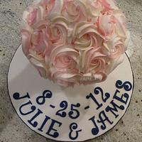 Giant Wedding Cupcake