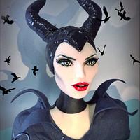 Maleficent cake topper