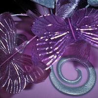 Purple Silver Swirl 