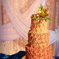 Rossete Buttercream Engagement Cake
