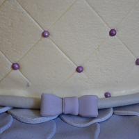 Purple christeningcake