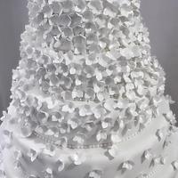 Hydrangea Wedding Cake 