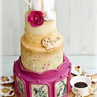 Alice in Wonderland - an old-fashioned cake