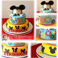Mickey mouse surprise cake