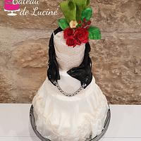 Rock N Roll Bride wedding cake 