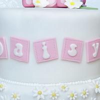 Daisy Christening Cake