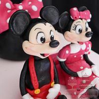 Mickey and Minnie Cake