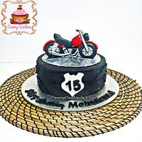 Motorbike cake 
