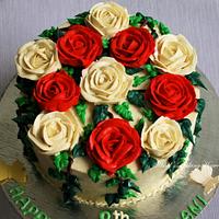 The garden Theme cake