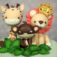 baby jungle cake