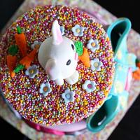 Vintage Bunny Cake