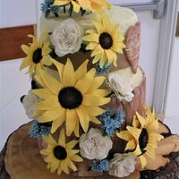 Sunflower Wedding Cake