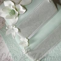 Magnolia Wedding Cake..