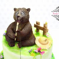 The fisherman bear cake