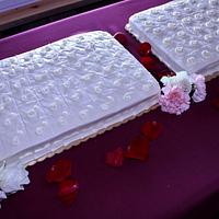 Naked wedding cake 2-tier