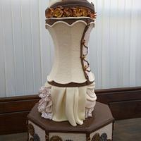 Steampunk wedding cake.