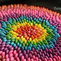 Gems Cake With A  Twist or Colorful Illusion ?