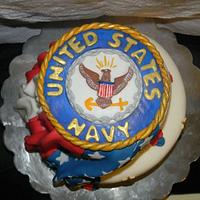 my Navy themed cake.