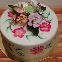 Painting cake Painting cake