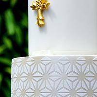 Ruffle Communion Cake