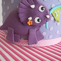 Girly Dino cake