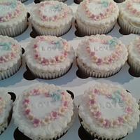 Cupcakes gifted to the 'Gift of a Wedding' UK Chrity recent Wedding