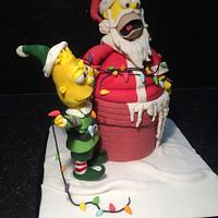Sweet Christmas Collaboration - 'Elf' Bart Simpson lighting up Christmas 
