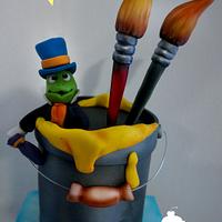 Pinocho Airbrush Cake