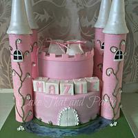Castle christening cake 
